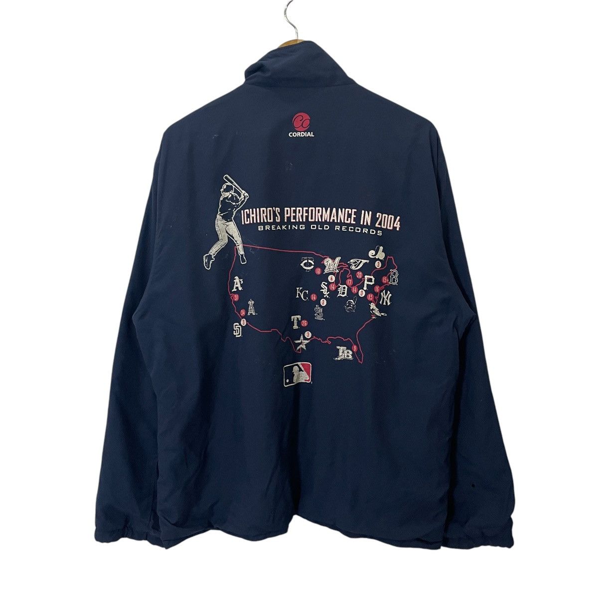 MLB Vintage Y2k Mlb Ichiro’s Performance Reversable Jacket Size US XL / EU 56 / 4 - 1 Thumbnail
