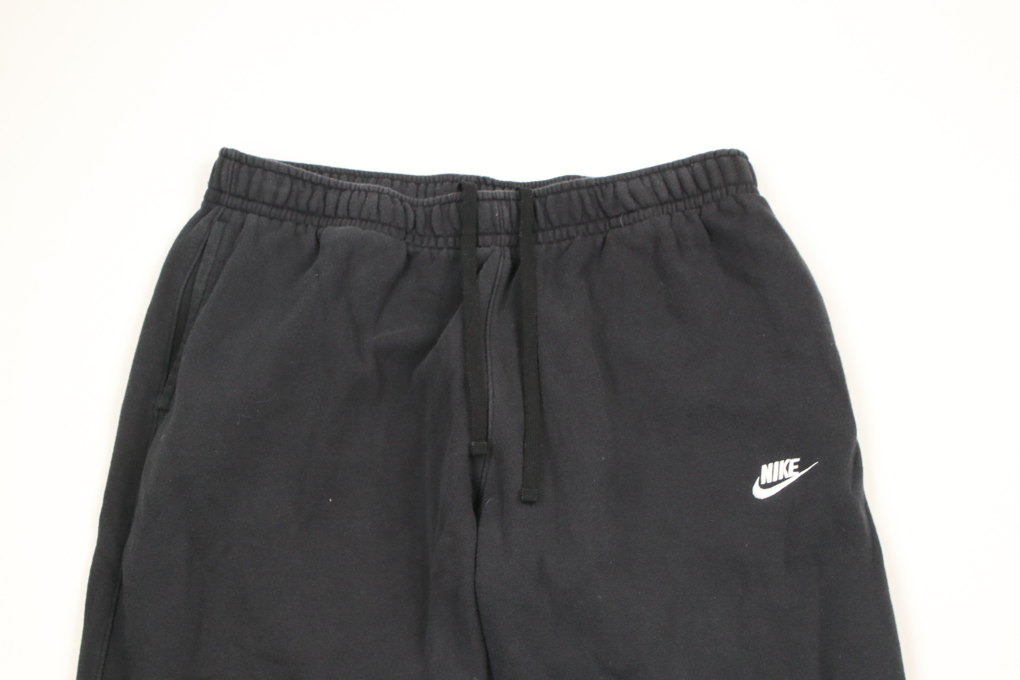 Nike × Vintage Vintage Nike Mini Swoosh Wide Leg Sweatpants Pants Black Size US 38 / EU 54 - 2 Thumbnail