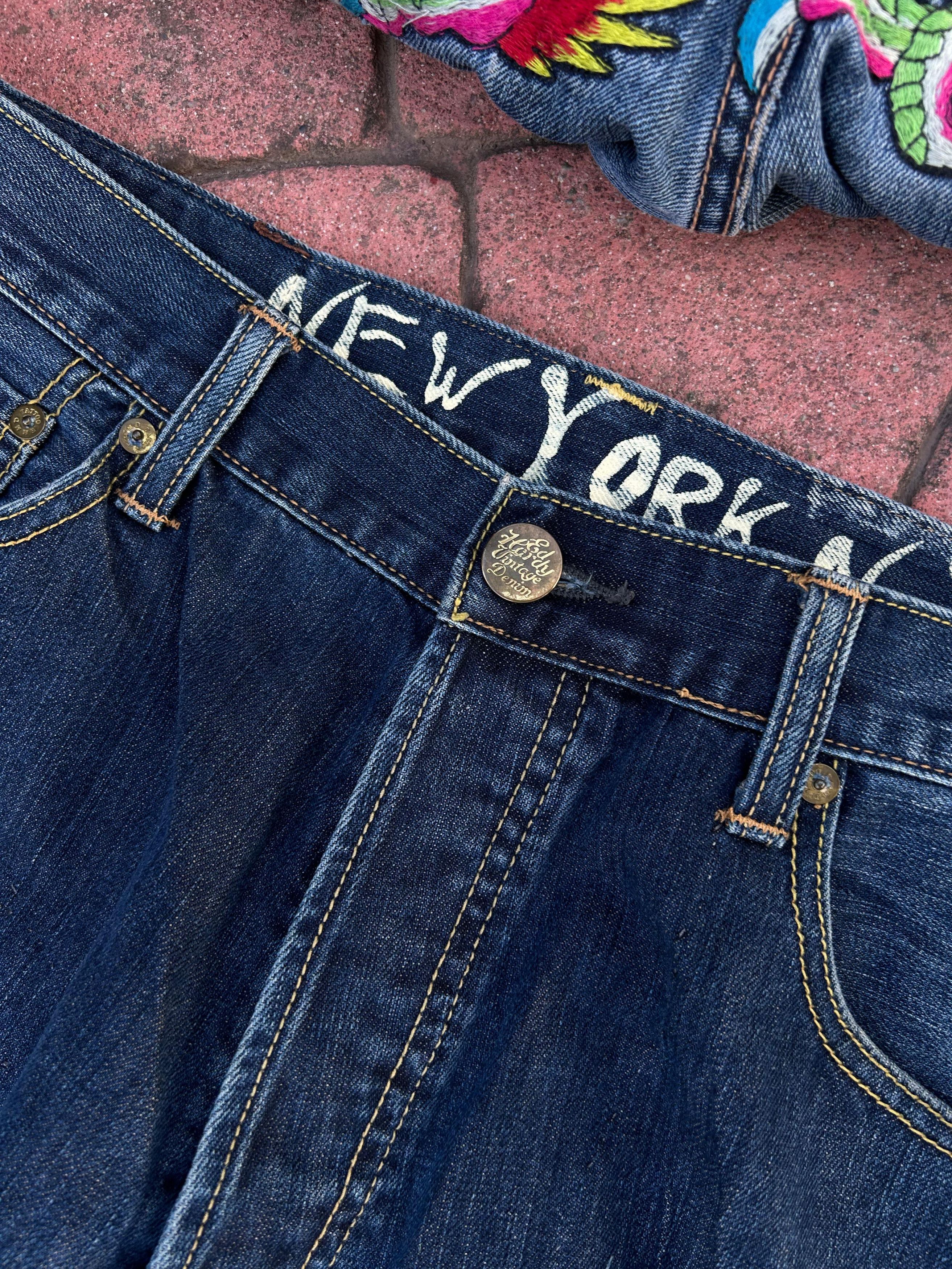 Christian Audigier × Ed Hardy Ed Hardy Panther Jeans Size US 36 / EU 52 - 4 Thumbnail