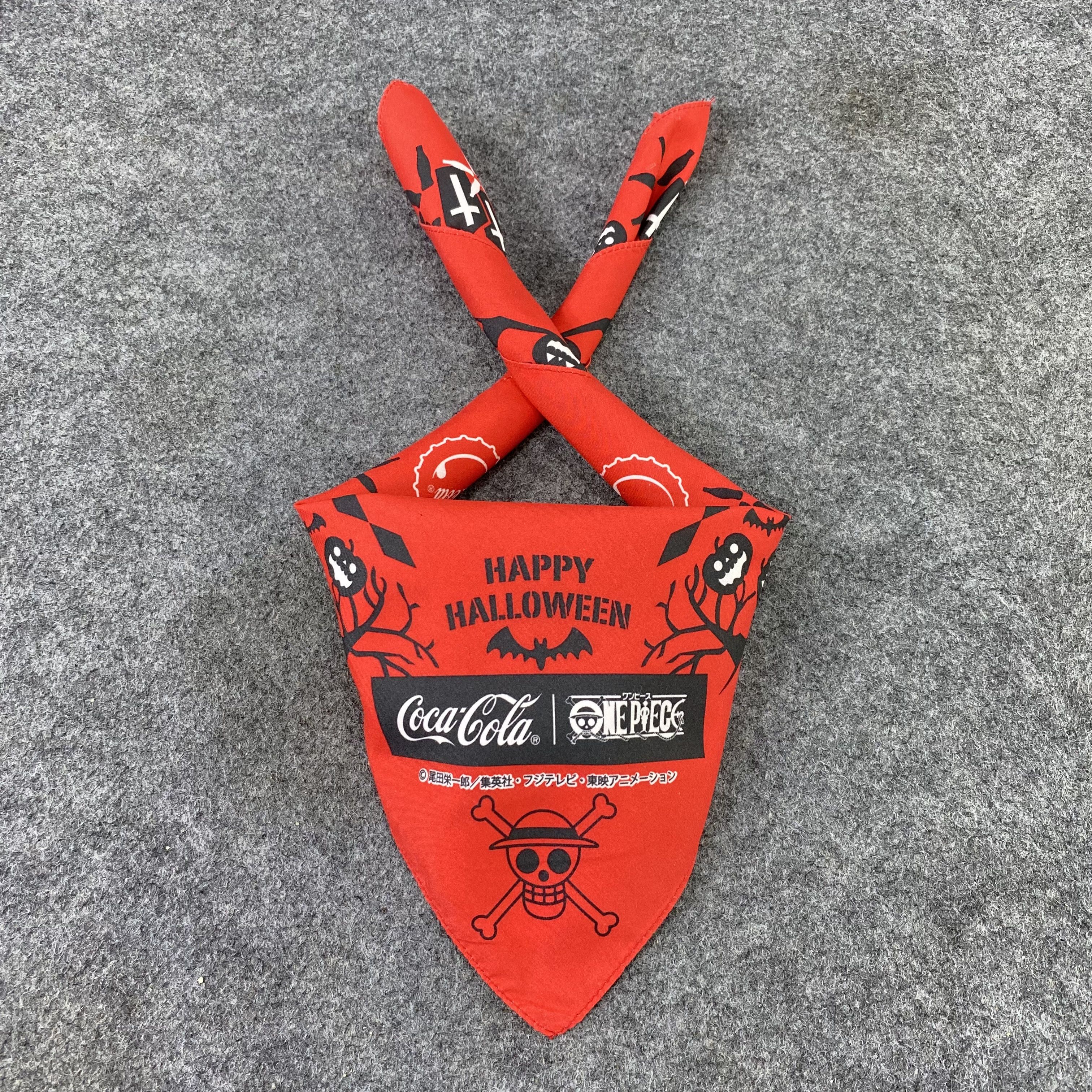 Anime ONE PIECE X COCA COLA bandana handkerchief neckerchief-B469 Size ONE SIZE - 2 Thumbnail