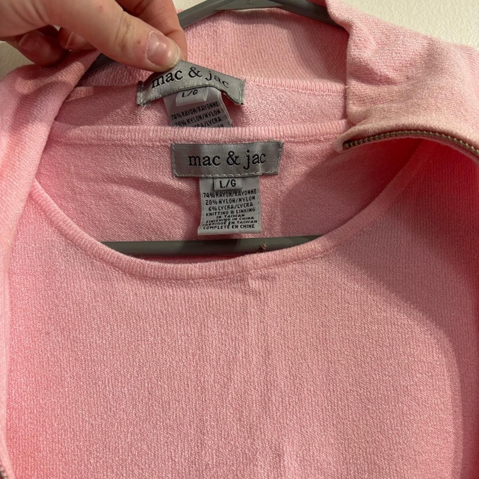 Designer mac & jac Pink Women's Hoodie and Sweatshirt Size L / US 10 / IT 46 - 2 Thumbnail