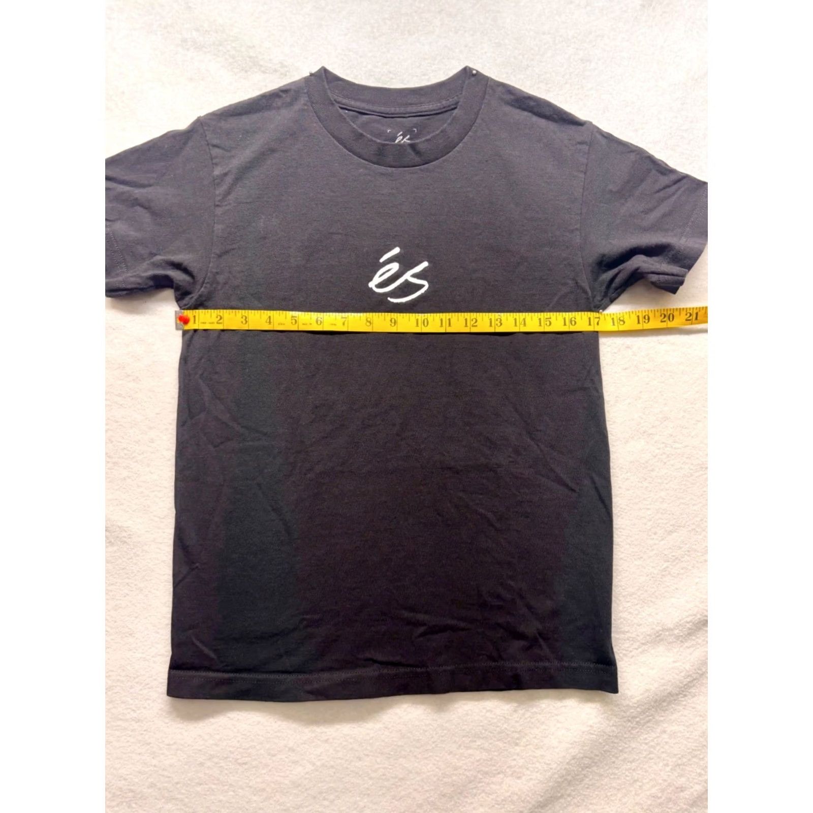 Vintage eS Scrip T-Shirt Black Small Mens Short Sleeve Regular Size Unisex Good 2804 Size US S / EU 44-46 / 1 - 5 Thumbnail