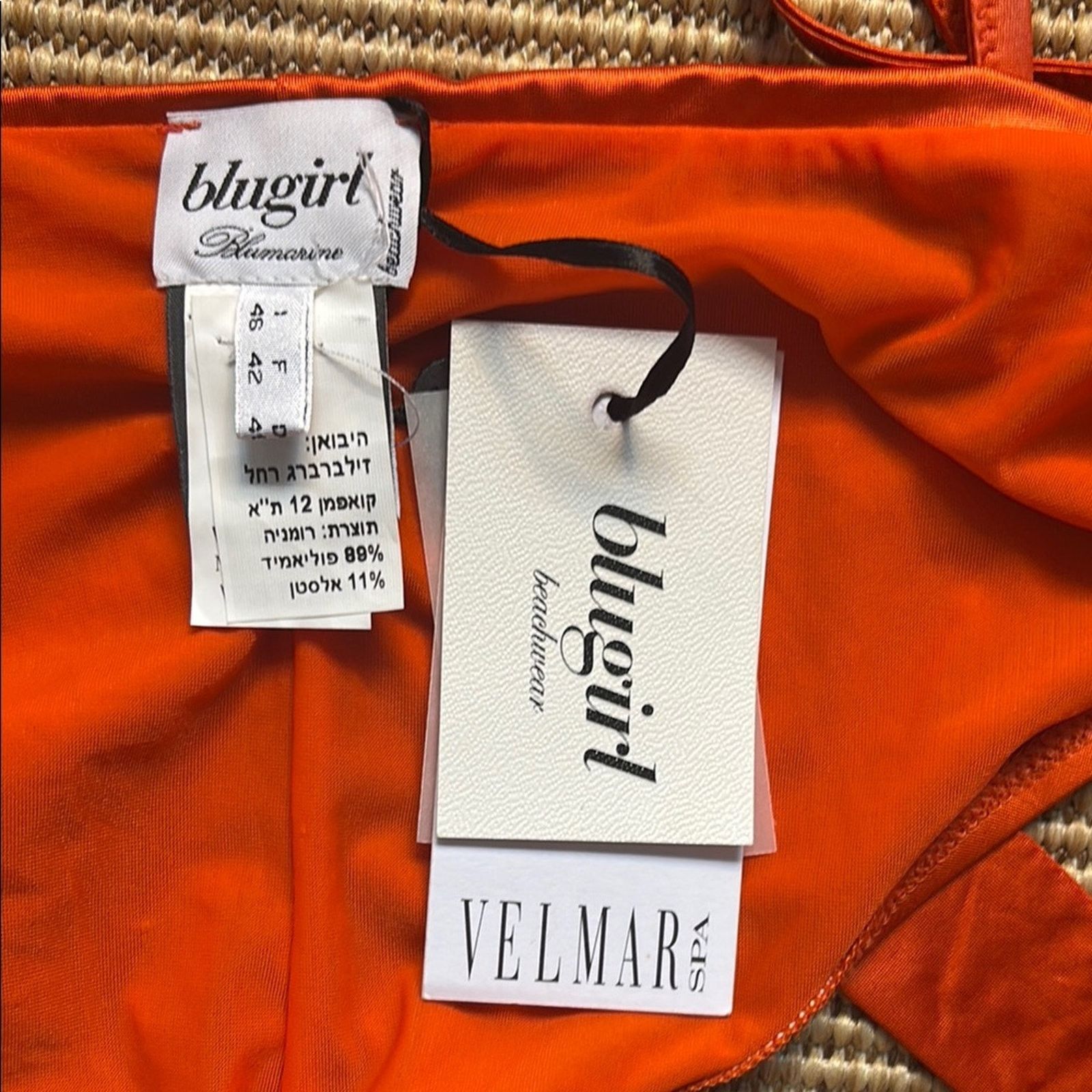 Blumarine NWT Blugirl Blumarine Orange Bikini Set Size L Size ONE SIZE - 2 Thumbnail