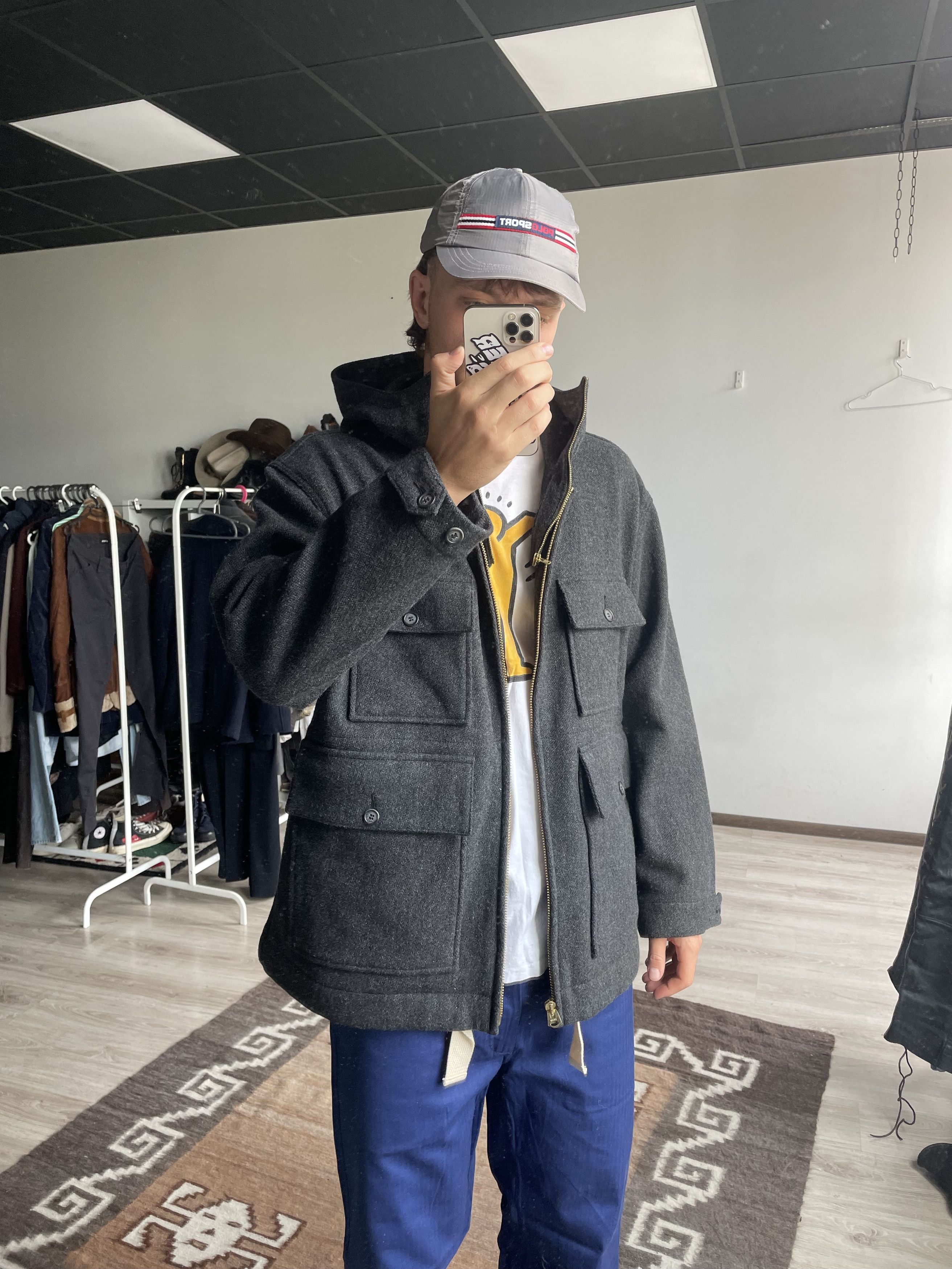 Garbstore Garbstore NWT Wool Gray Multipocket Parka Jacket 7479AC Size US M / EU 48-50 / 2 - 11 Thumbnail