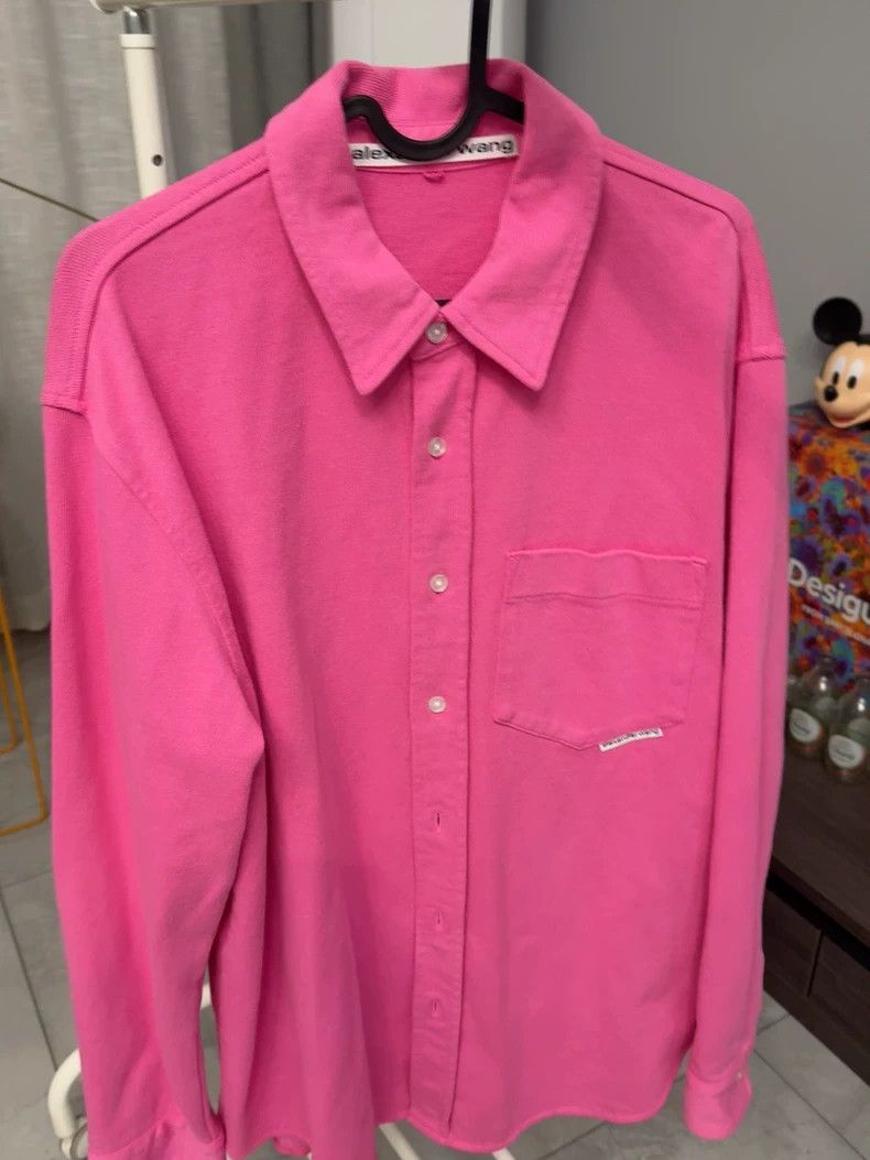 Alexander Wang Alexander Wang Pink Oversize Shirt Jacket - dmc Size US XS / EU 42 / 0 - 1 Thumbnail