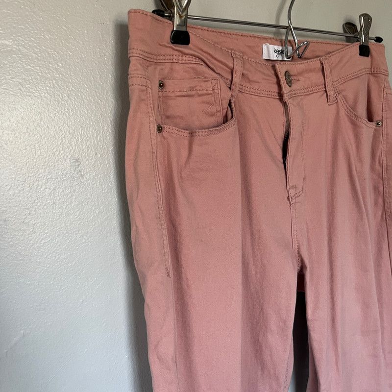 Designer Kensie Jeans Women's Mid-Rise Ankle Jeans Dusty Rose 6/28 Size 28" / US 6 / IT 42 - 2 Thumbnail