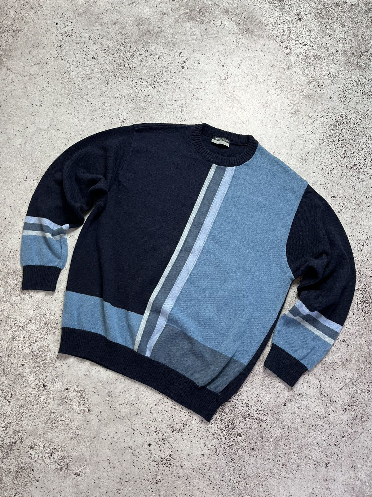Carlo Colucci × Coogi × Vintage 👄Vintage Enzo Lorenzo 3d Knit Coogi Style Sweater Size US M / EU 48-50 / 2 - 1 Thumbnail