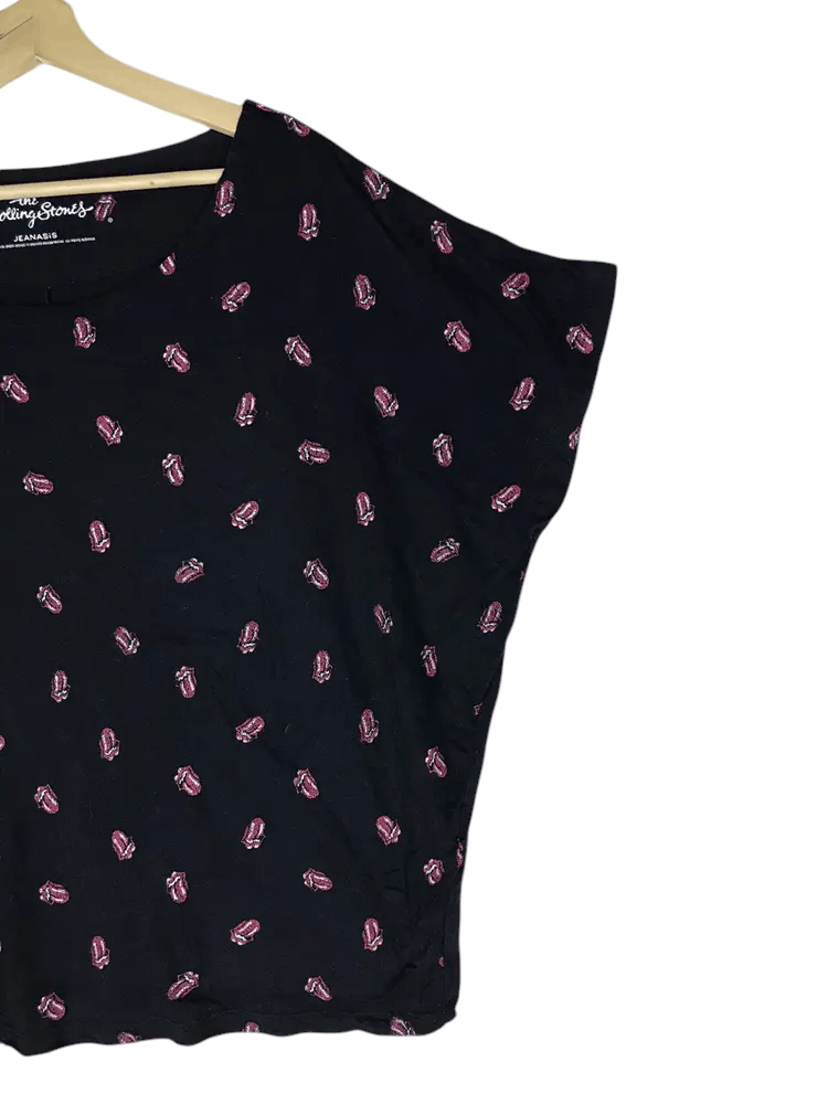 The Rolling Stones 2012 The Rolling Stones X Jeanasis Fullprint Batwing Design Size ONE SIZE - 4 Thumbnail
