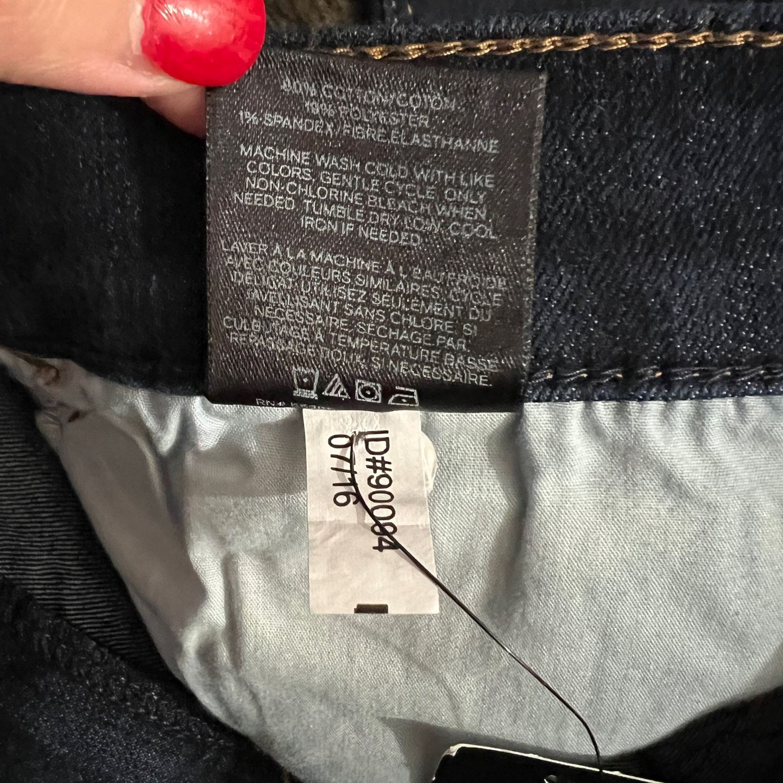 Express Precision Fit Dark Wash Mid Rise Legging Jean Jegging Size 32" / US 10 / IT 46 - 8 Thumbnail