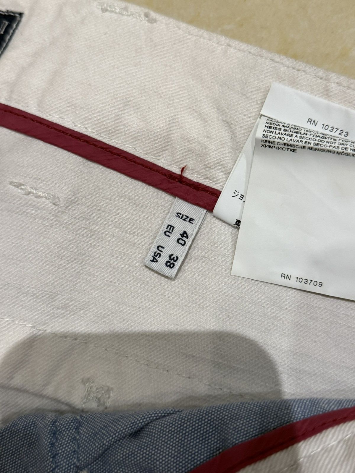 Armani Armani Jeans white cotton jeans Size US 40 / EU 56 - 5 Thumbnail