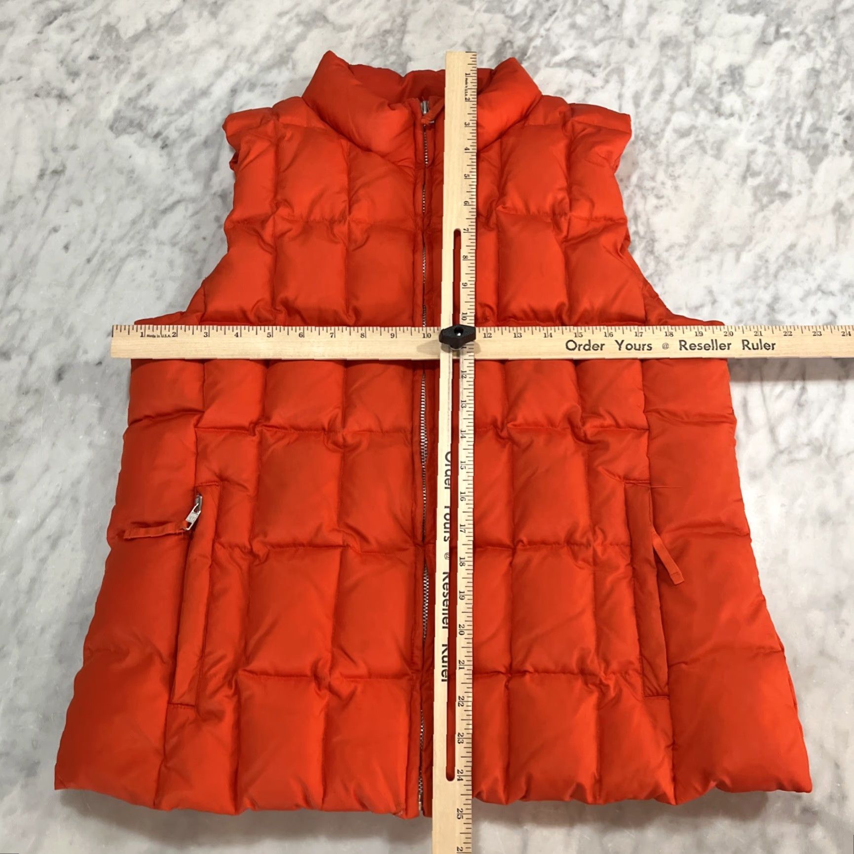 Gap VINTAGE Gap Zip Front 75% Down Vest Jacket Womens XL Orange Pockets Y2K Jacket Size XL / US 12-14 / IT 48-50 - 5 Thumbnail