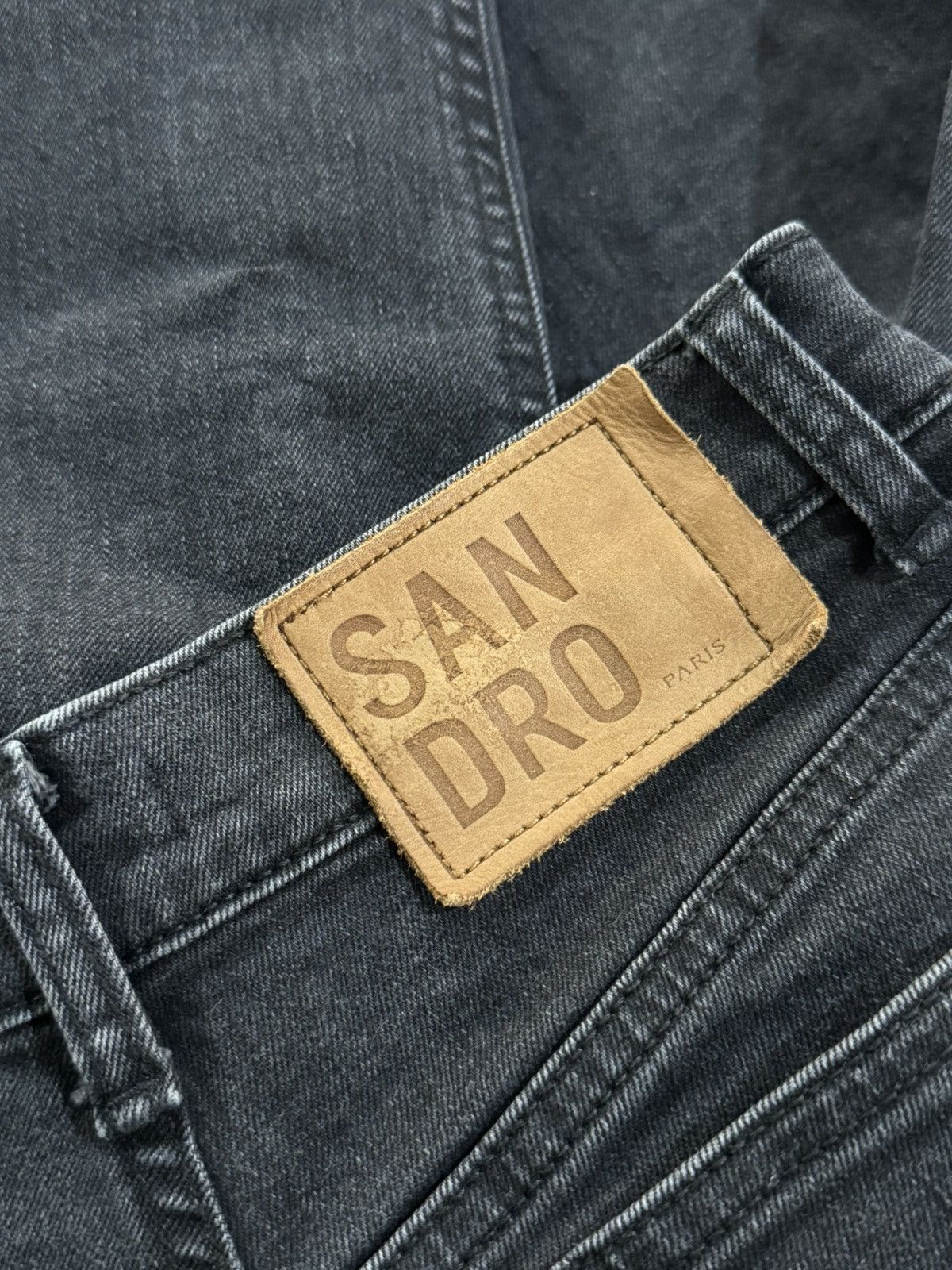 Sandro Sandro Paris Black Denim Jeans Size 25" / US 0 / IT 36 - 6 Thumbnail