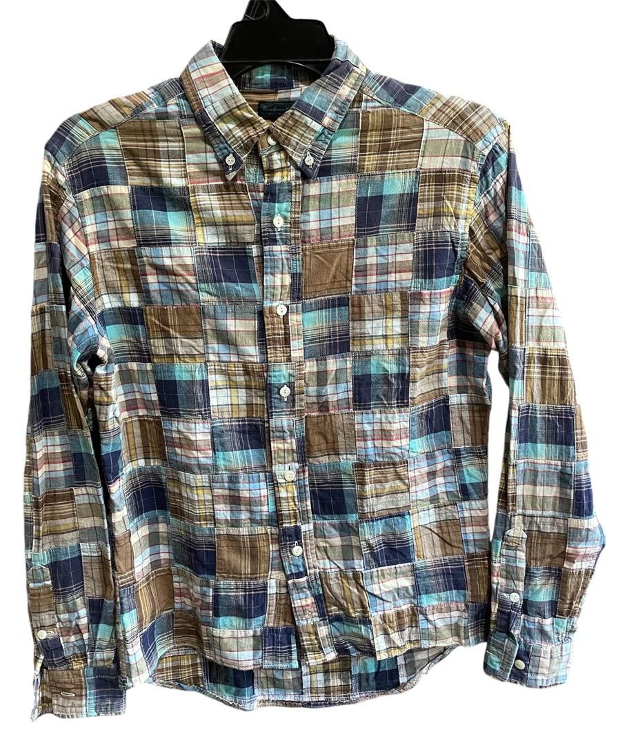 Japanese Brand DUBBLE WORKS BY WAREHOUSE CO. PATCHWORK SHIRT Size US M / EU 48-50 / 2 - 1 Thumbnail