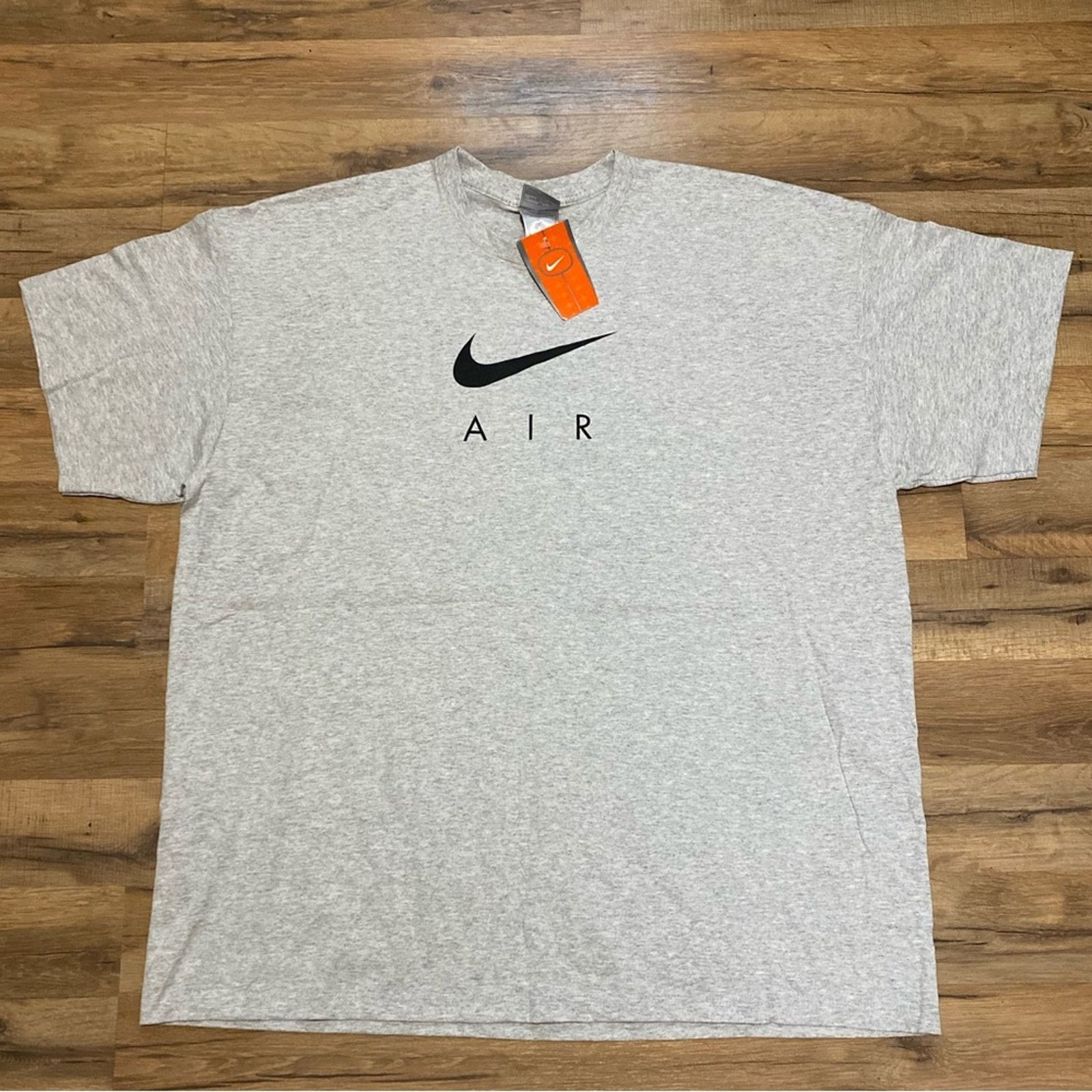 Nike 90s Nike Air Center Swoosh Spell Out Short Sleeve Size US XXL / EU 58 / 5 - 1 Thumbnail