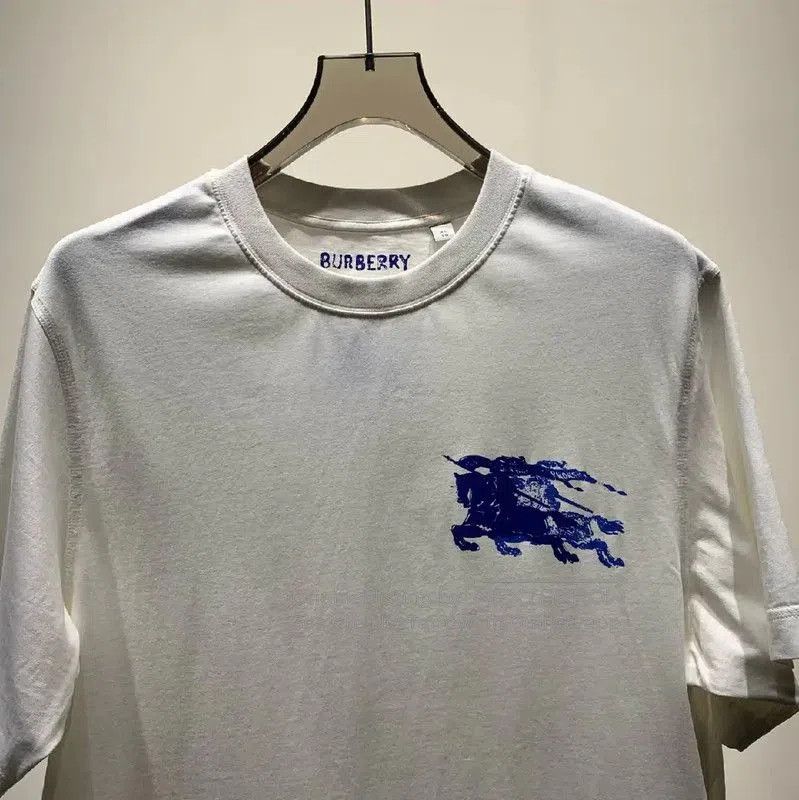 Burberry Burberry White Cotton Men's T-shirt XL. Size US XL / EU 56 / 4 - 3 Thumbnail
