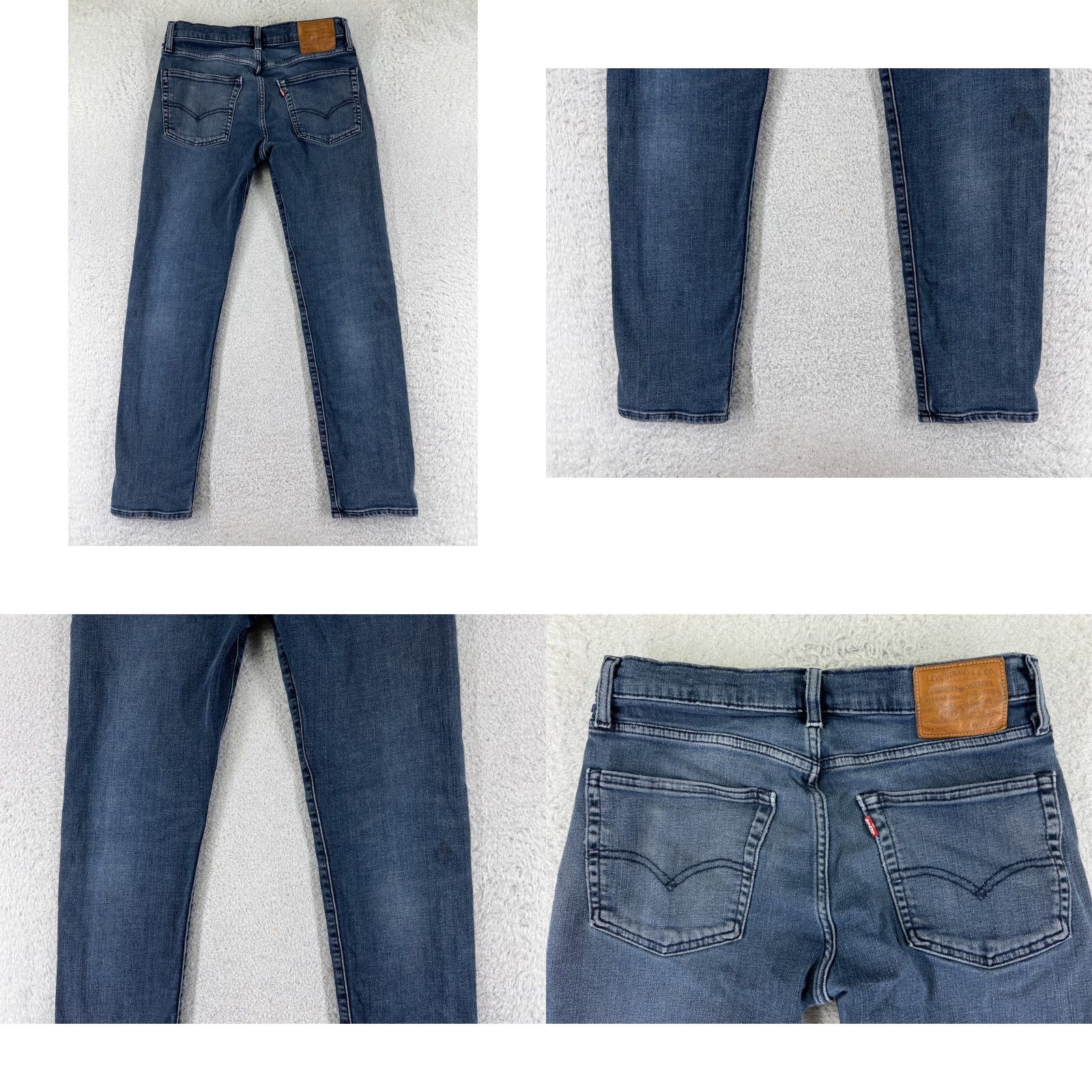 Levi's Levis Jeans Mens 30x32 Blue Denim Straight 502 Slim 5-Pocket Cotton Blend Mid Rise Vintage No N/A Size US 30 / EU 46 - 10 Thumbnail