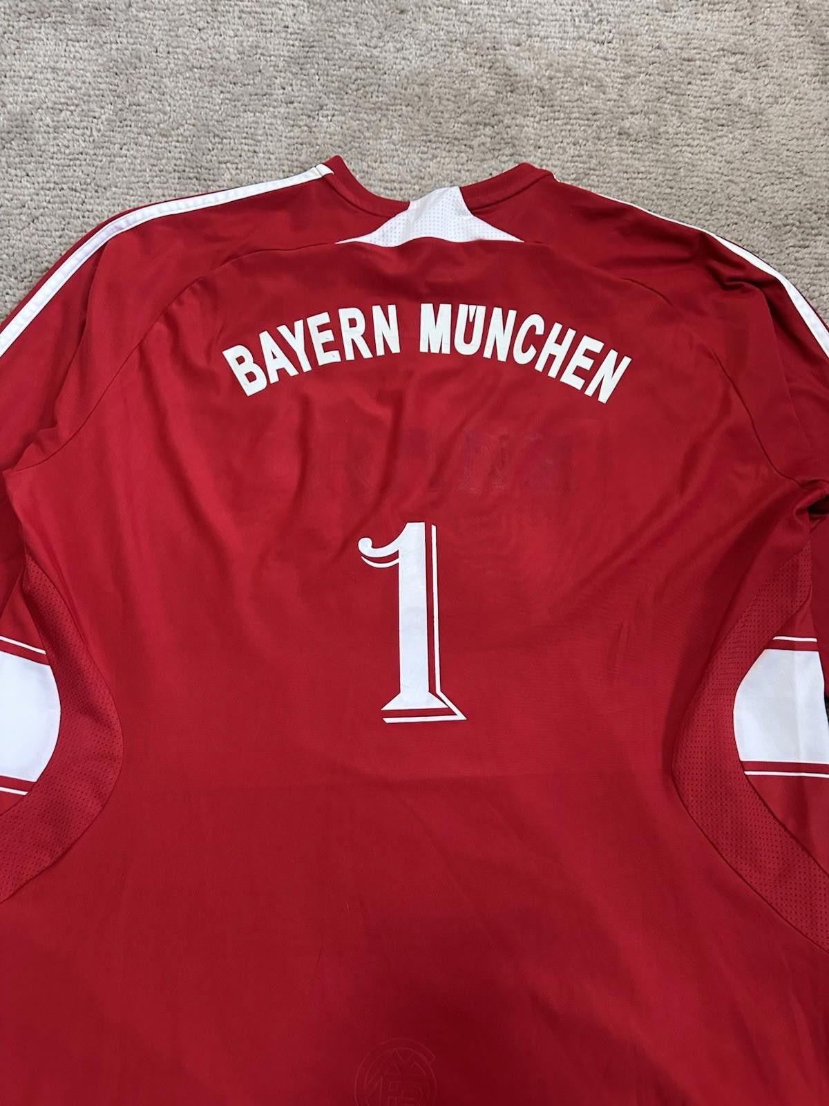 Adidas BAYERN MUNICH 2008 2009 L/SHOME FOOTBALL SHIRT SOCCER JERSEY Size US XL / EU 56 / 4 - 9 Thumbnail