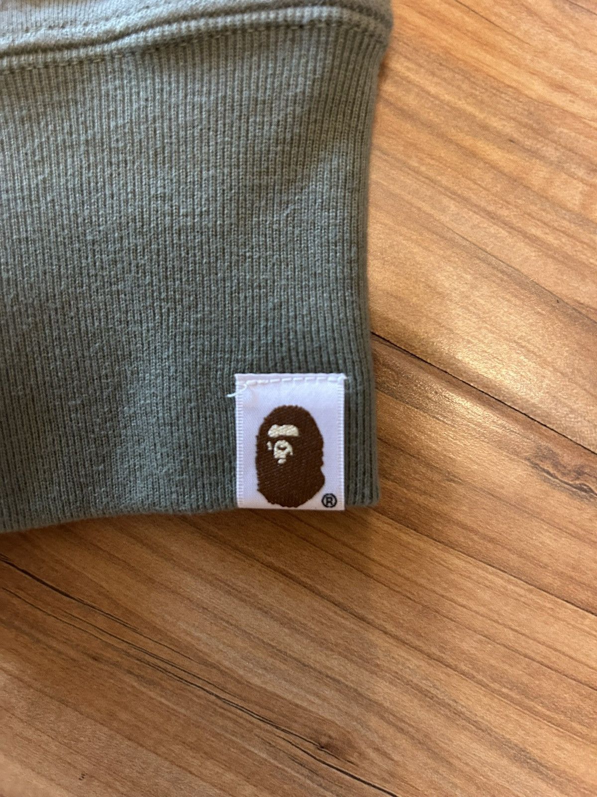 Bape NEW Bape Olive Green One Point Ape Face Pullover Hoodie Size US L / EU 52-54 / 3 - 6 Thumbnail