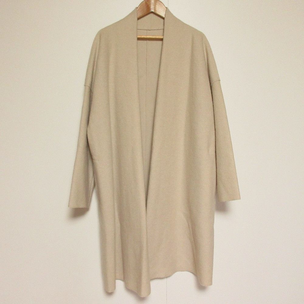 Other Other 23ku Compressed Pile Long Cardigan Coat Textile Outerwear JKWOKW0411 DUTY FREE for USA Size ONE SIZE - 1 Thumbnail