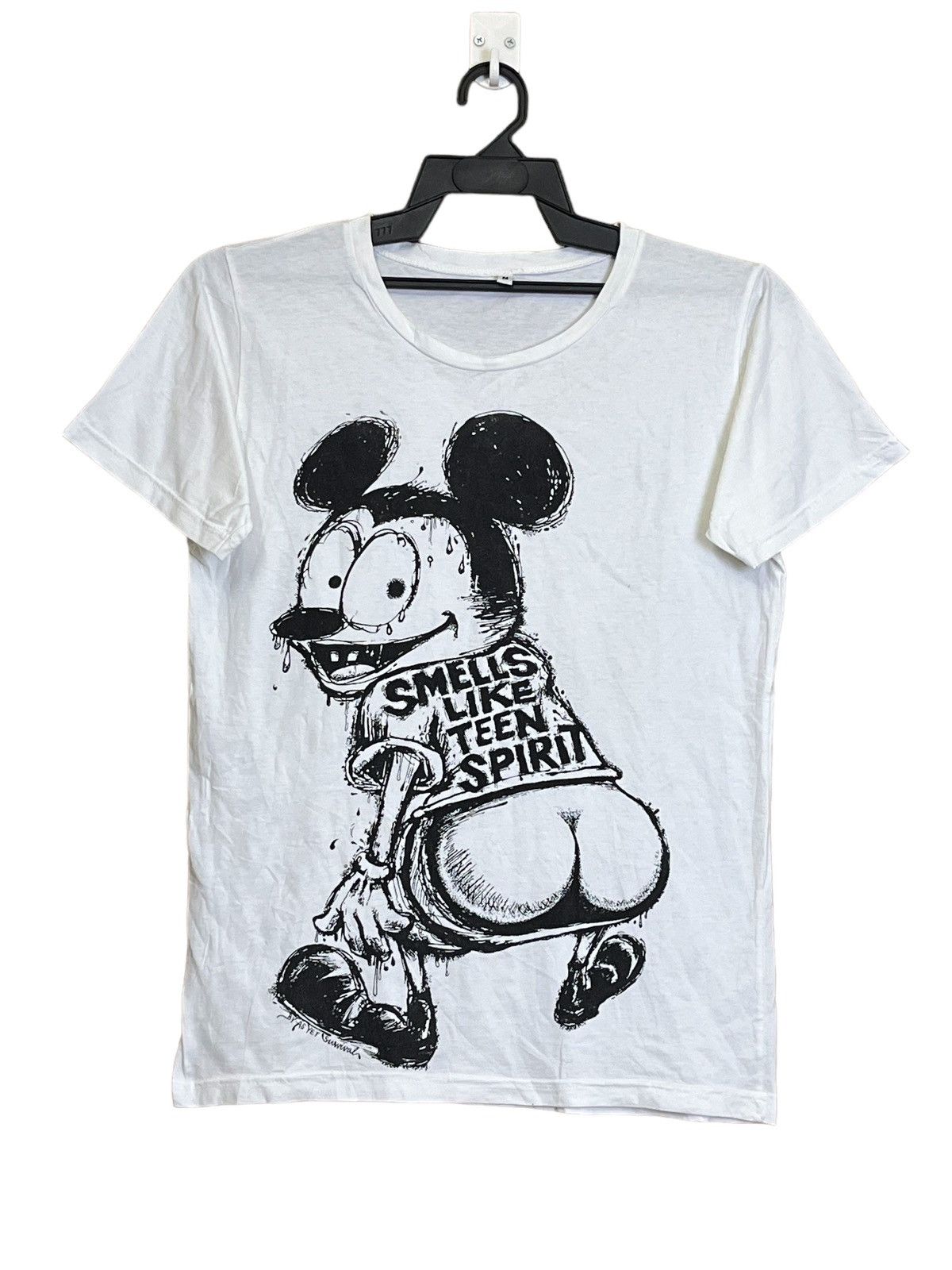 Band Tees MICKEY MOUSE NIRVANA SMELLS LIKE TEEN SPIRIT PARODY T SHIRT Size US S / EU 44-46 / 1 - 1 Thumbnail