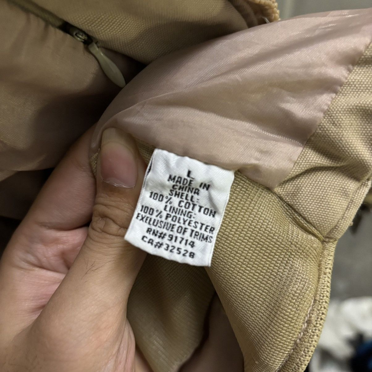 Armani Exchange × Vintage Vintage Armani Exchange Racing Stripe Jacket Beige/Red Size US L / EU 52-54 / 3 - 7 Thumbnail