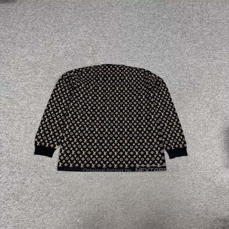 Louis Vuitton Louis Vuitton Full-printed Logo cuff leather label knittin Size US M / EU 48-50 / 2 - 2 Thumbnail