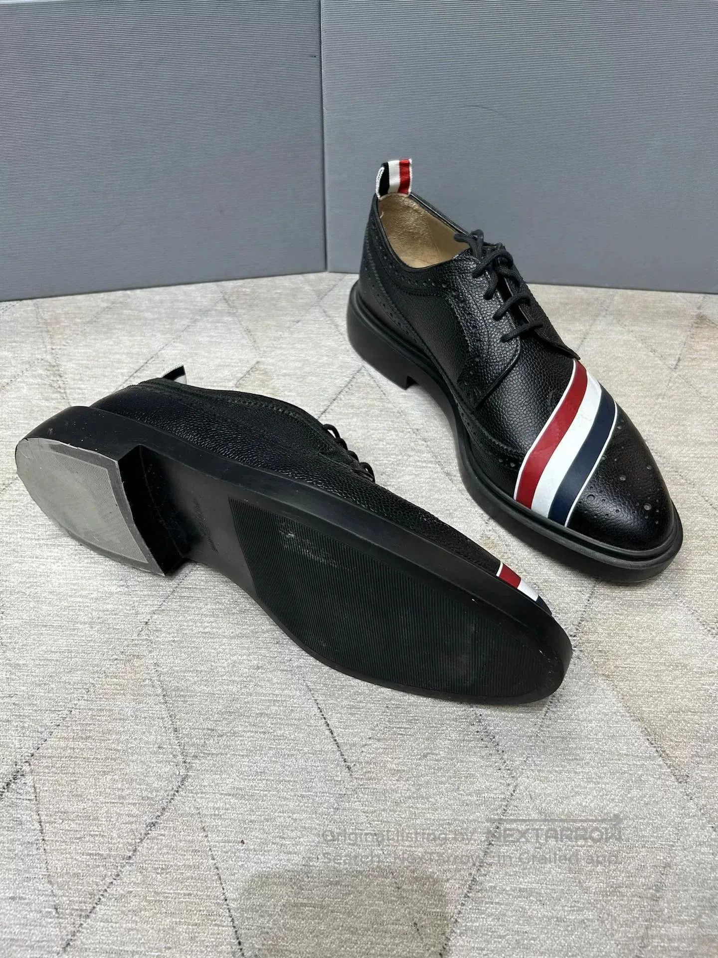 Thom Browne Thom Browne Three-Stripe Brogue Shoes. Size US 9 / EU 42 - 4 Thumbnail
