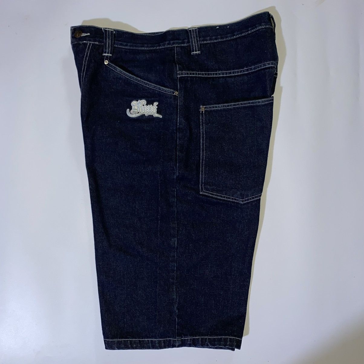 Karl Kani Vintage 90’s Karl Kani Baggy Jorts Denim Jean Size US 34 / EU 50 - 3 Thumbnail