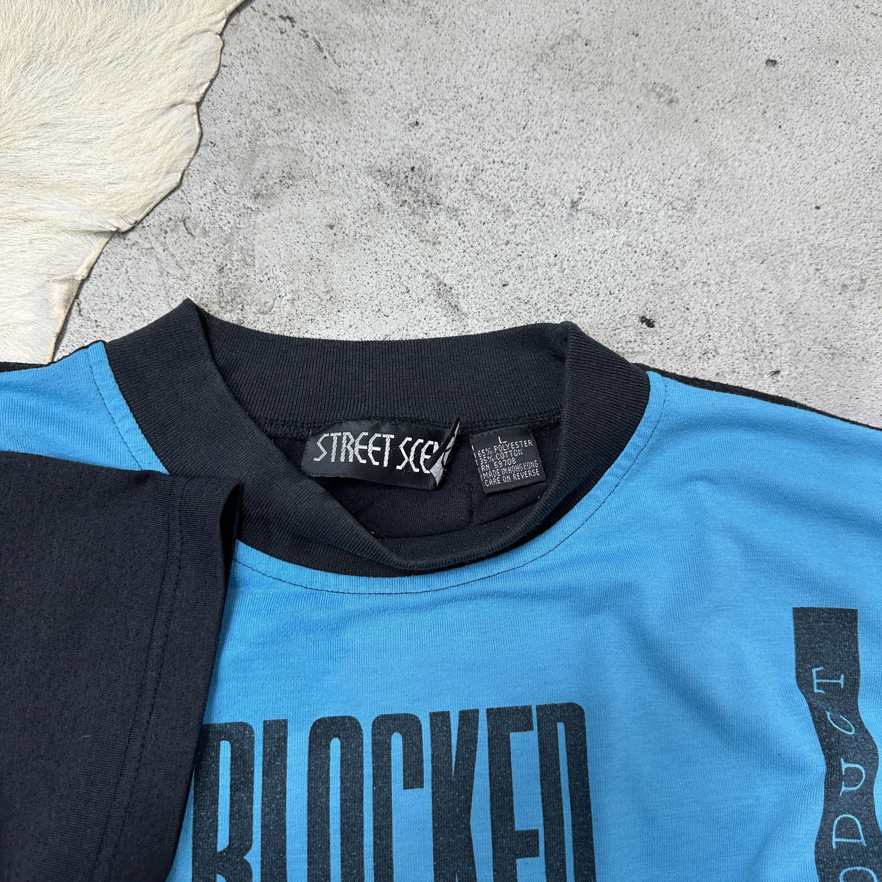 Vintage Vintage Old School Sporty Blocked Street T-shirt 90s Size US L / EU 52-54 / 3 - 3 Thumbnail