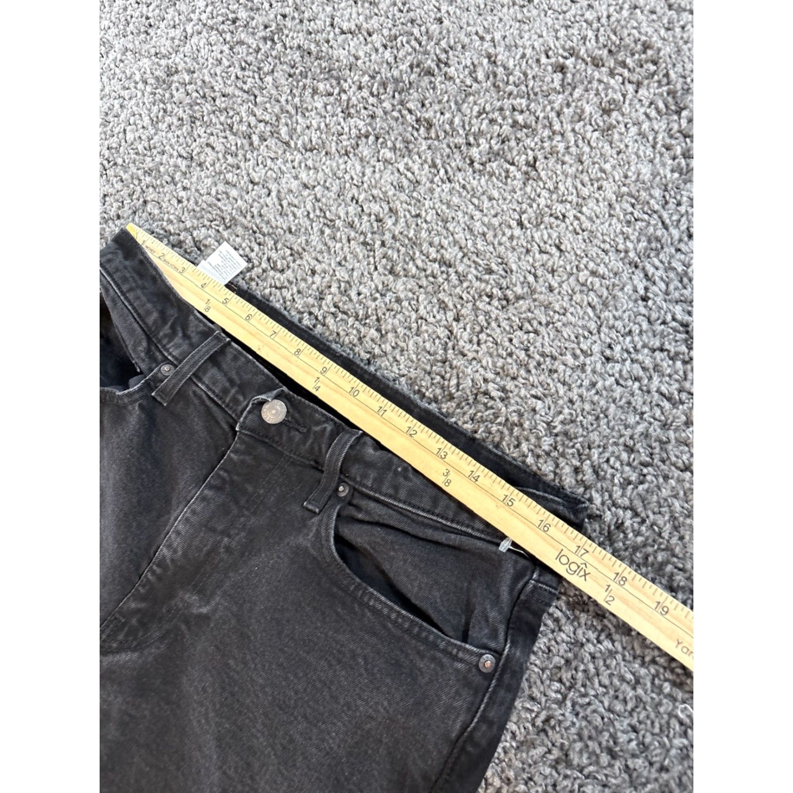 Levi's Levi's 502 Jeans Mens 34x31 Black Premium Stretch Denim Tapered Pants WaterLess Size US 34 / EU 50 - 4 Thumbnail
