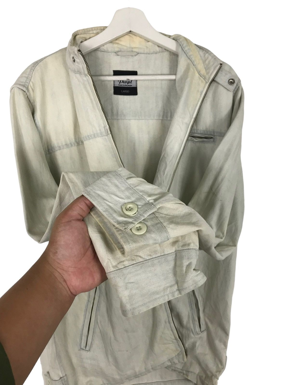 Japanese Brand 🔥 POWER OF THE PEOPLE WORK JACKET Size US L / EU 52-54 / 3 - 9 Thumbnail