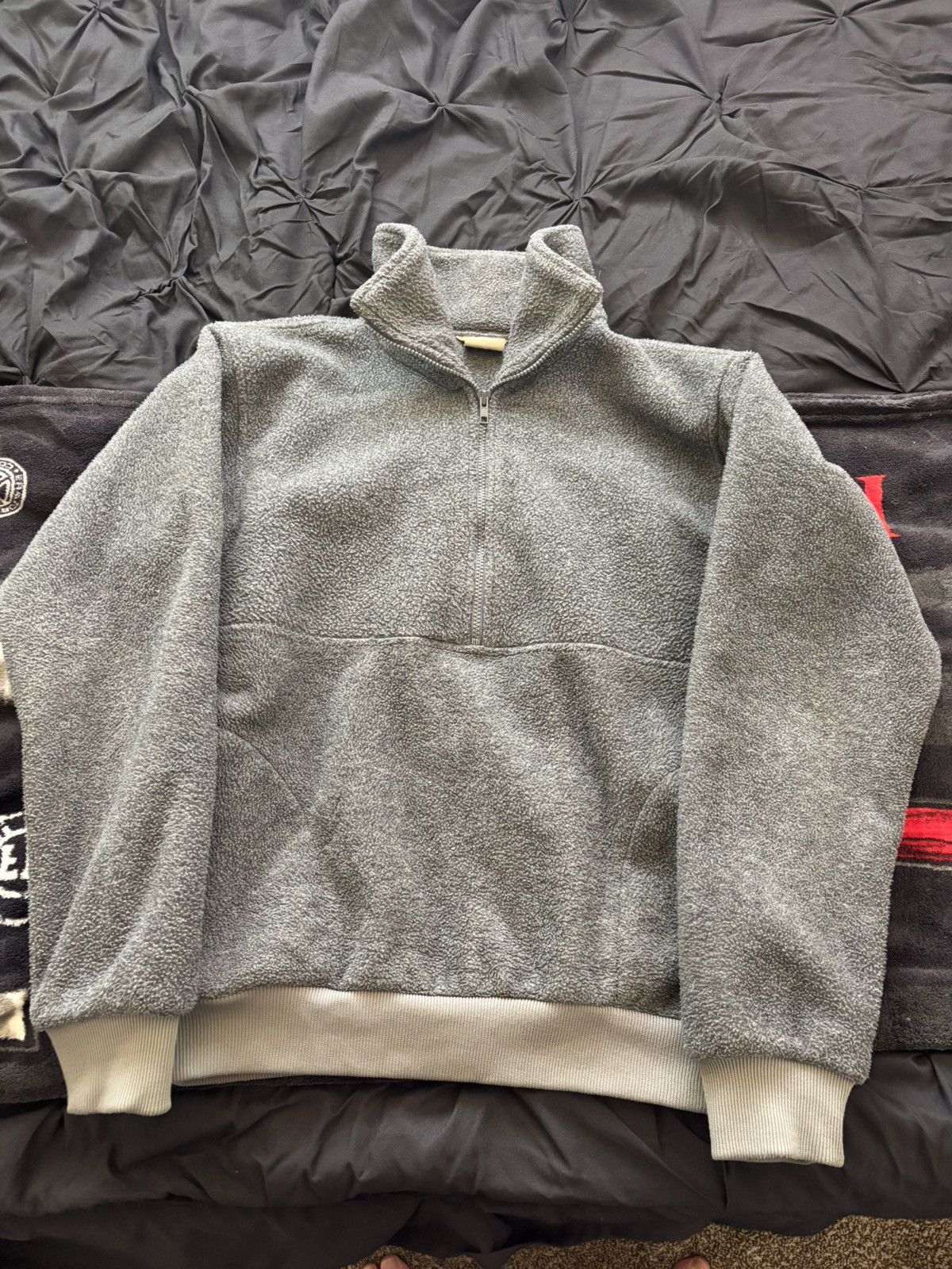 Rei Grey Quarter Zipped Fleece Size US L / EU 52-54 / 3 - 1 Thumbnail