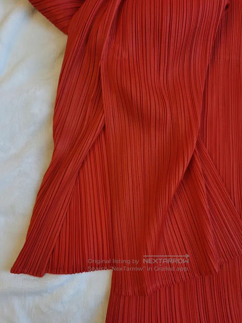 Issey Miyake Issey Miyake Red Dress Size L / US 10 / IT 46 - 5 Thumbnail