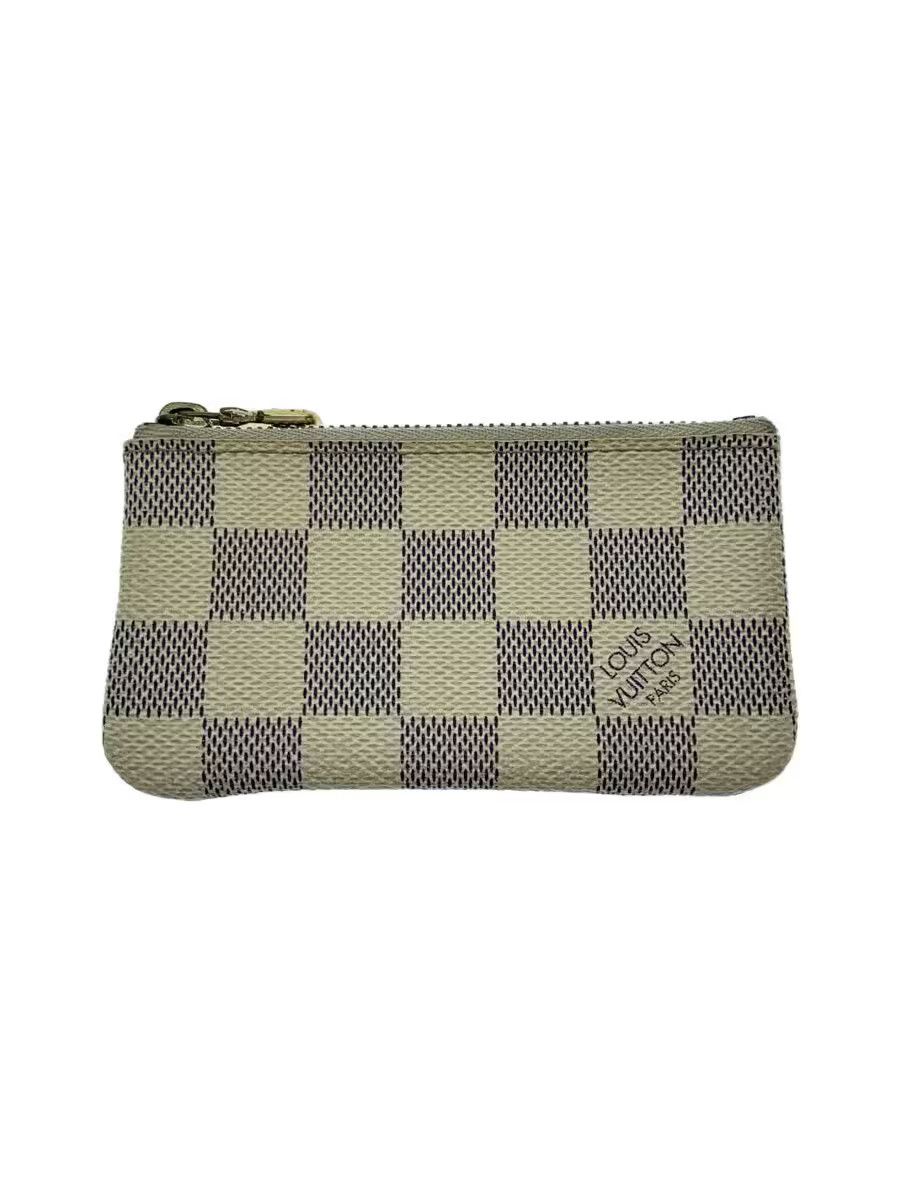 Louis Vuitton Louis Vuitton Damier Azur Pochette Cle Coin Case White Size ONE SIZE - 1 Thumbnail