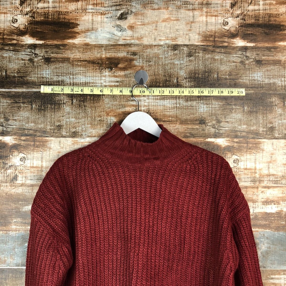 GU × Homespun Knitwear GU japan vintage Maroon Knitwear #A1740 Size S / US 4 / IT 40 - 4 Thumbnail