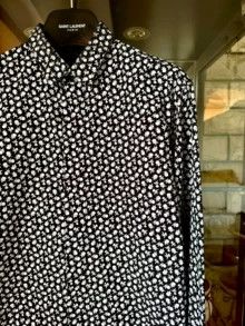Other Dior 14SS Black and White Rose Shirt Size US L / EU 52-54 / 3 - 3 Thumbnail