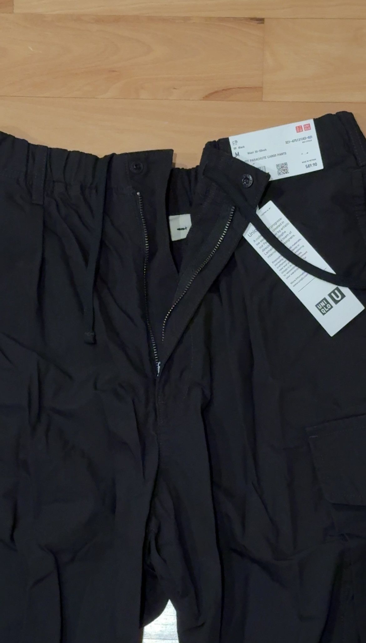 Uniqlo UNIQLO Wide Fit Baggy Parachute Cargo Pants Size US 31 - 2 Thumbnail