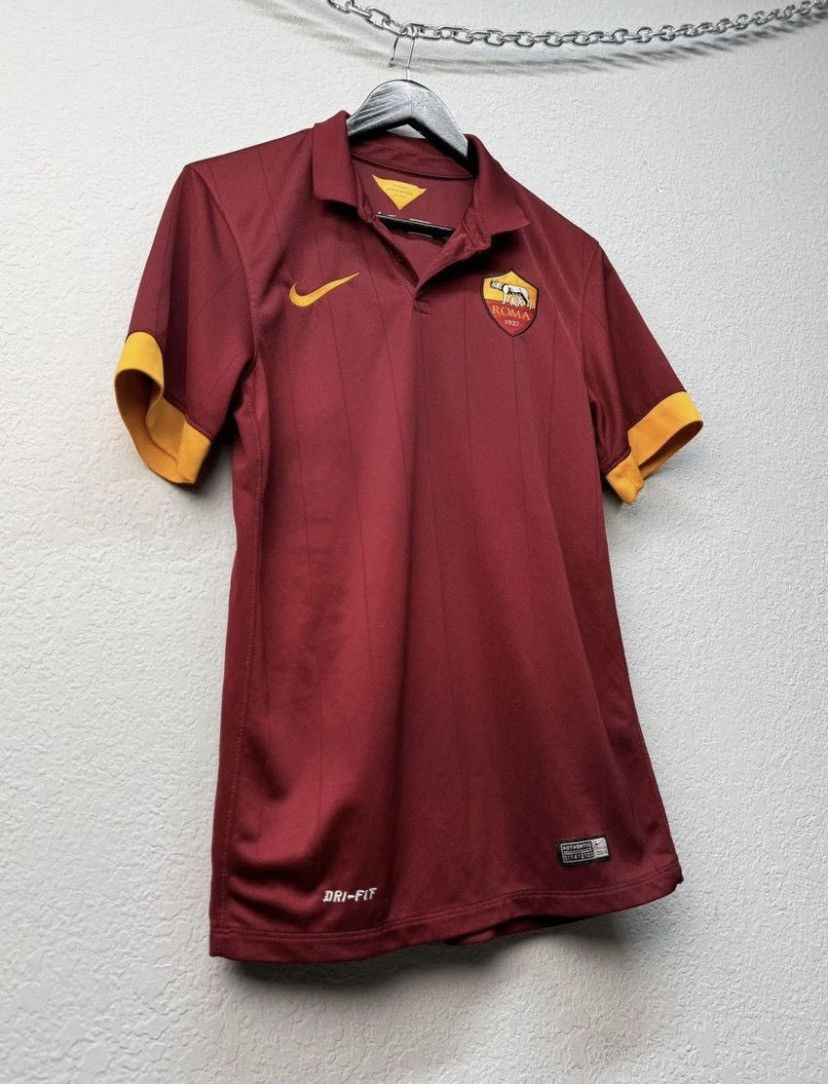 Nike Nike AS ROMA 2014-15 Home Football Jersey Size US S / EU 44-46 / 1 - 5 Thumbnail