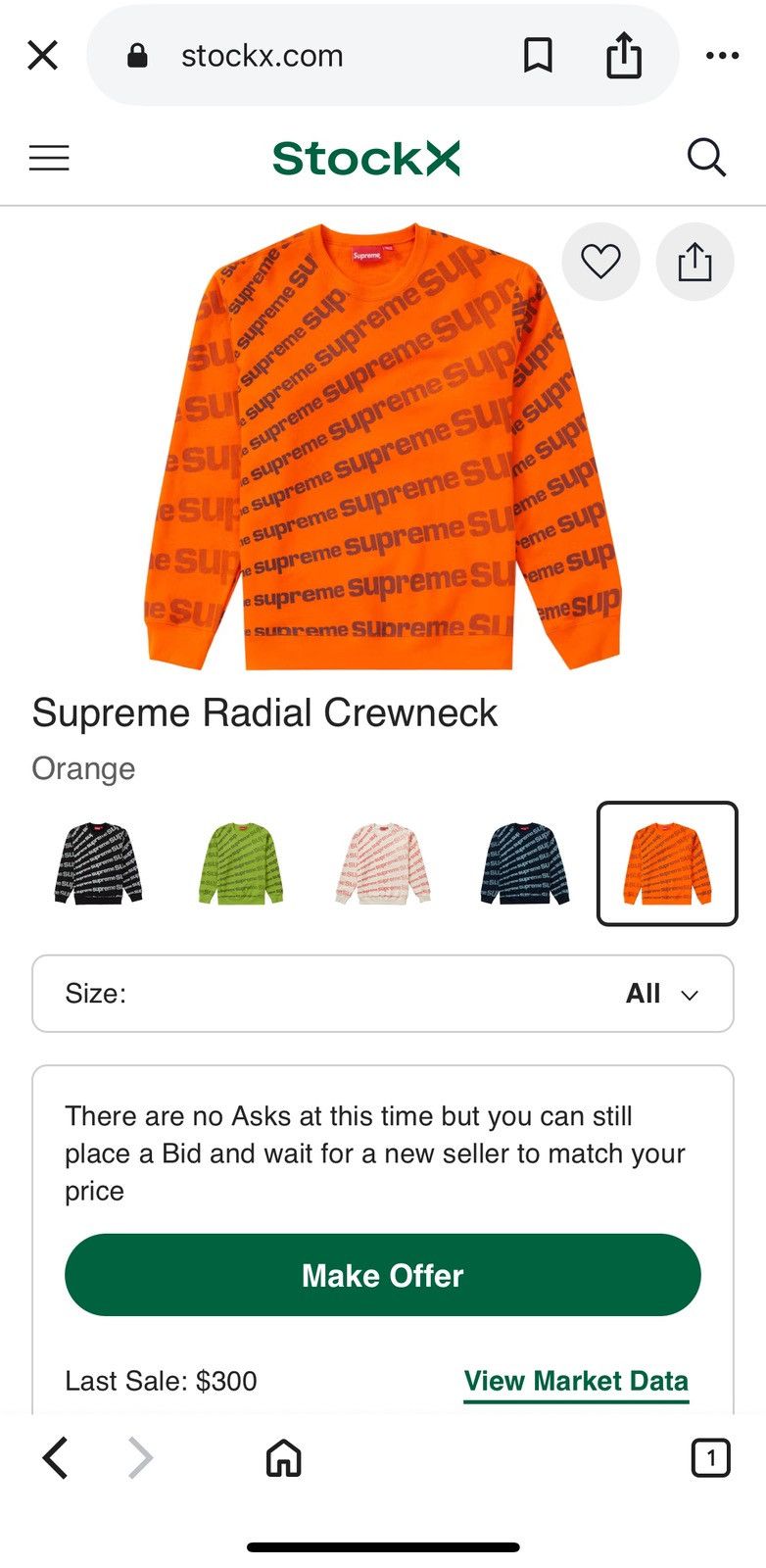 Supreme Supreme Radial Crewneck Size US XL / EU 56 / 4 - 15 Thumbnail