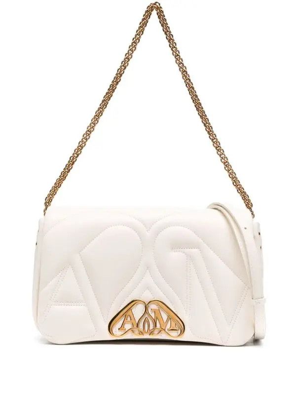 Alexander McQueen o1w1db10925 Size: OS/The Seal Small Bag in White Size ONE SIZE - 1 Thumbnail