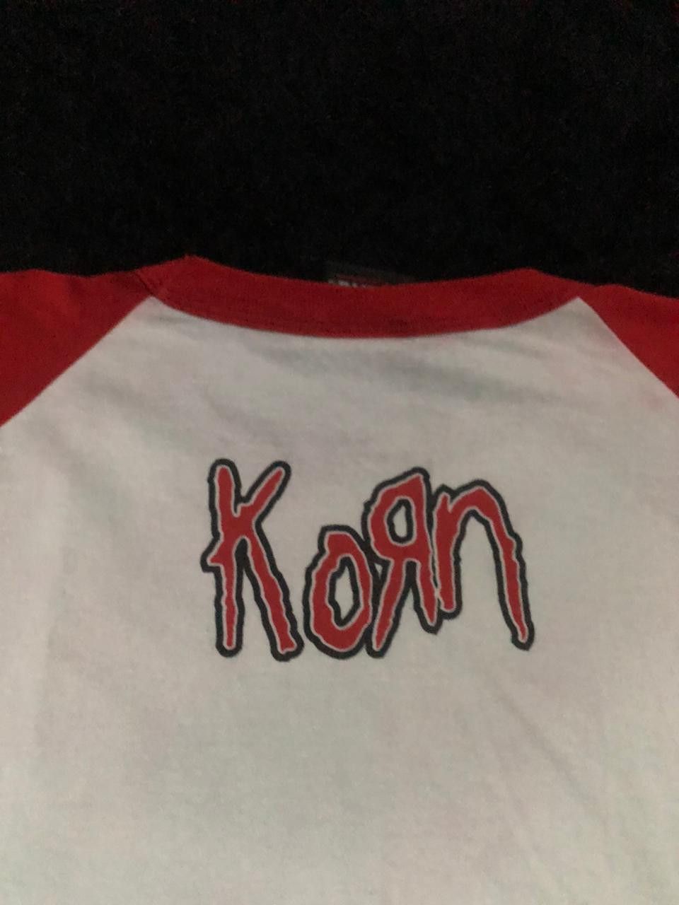 Band Tees Vtg Korn Follow The Leader Raglan.NIN,Marilyn Manson Size US L / EU 52-54 / 3 - 6 Thumbnail