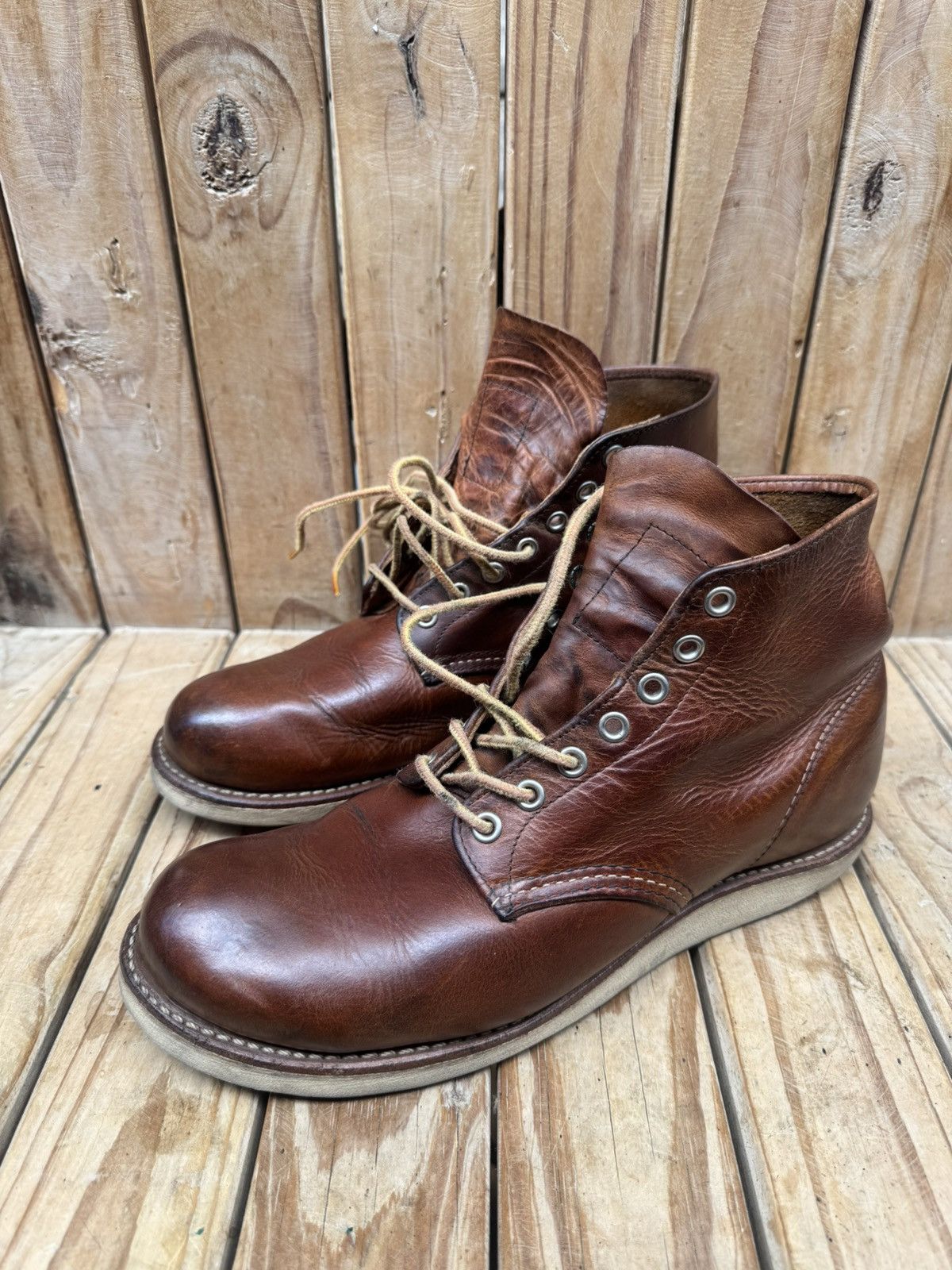 Red Wing Red Wing 9111 Chukka Brown leather boots EUR 41.5 UK 7.5 D Size US 8.5 / EU 41-42 - 23 Thumbnail