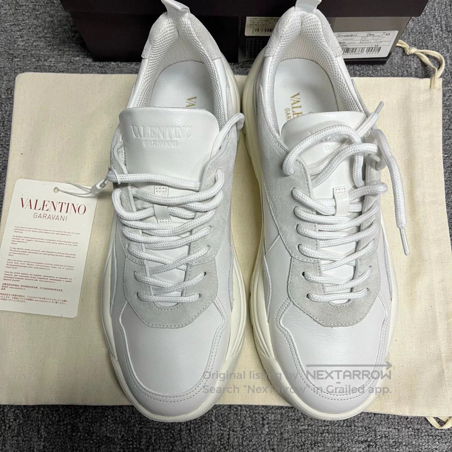 Valentino valentino comfortable gray low-top casual shoes. Size US 10 / EU 43 - 3 Thumbnail