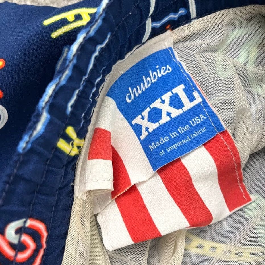 Chubbies Chubbies Swim Trunks Mens 2XL / 6" Lined Neon Flamingo Paradise Blue Board Short Size US 39 - 6 Thumbnail