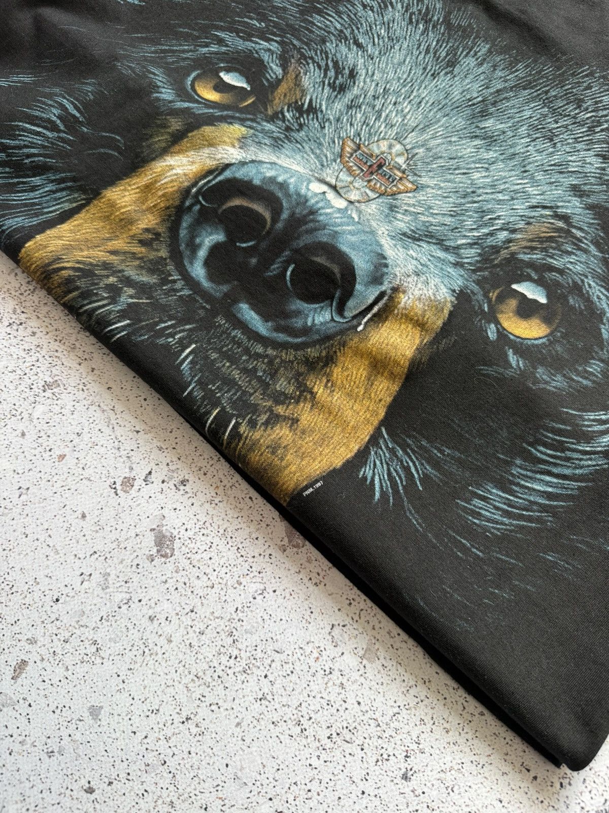 Vintage All over print Rottweiler 1997 tee Size US L / EU 52-54 / 3 - 10 Thumbnail