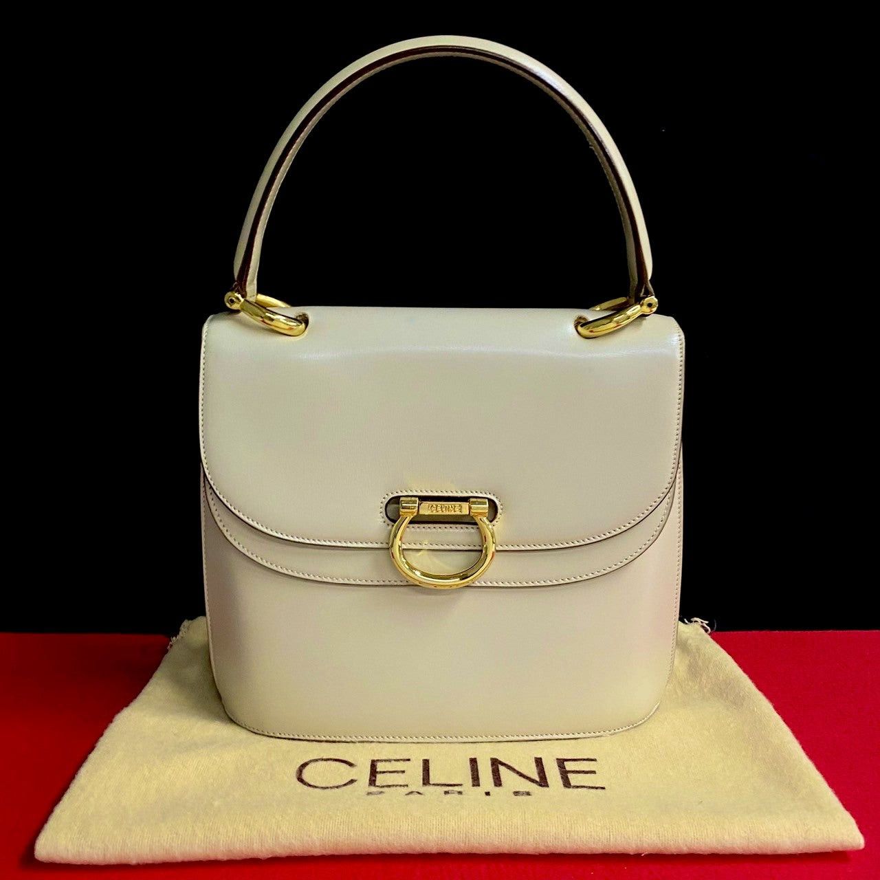 Celine Celine Handbag Neutrals Leather Size ONE SIZE - 1 Thumbnail