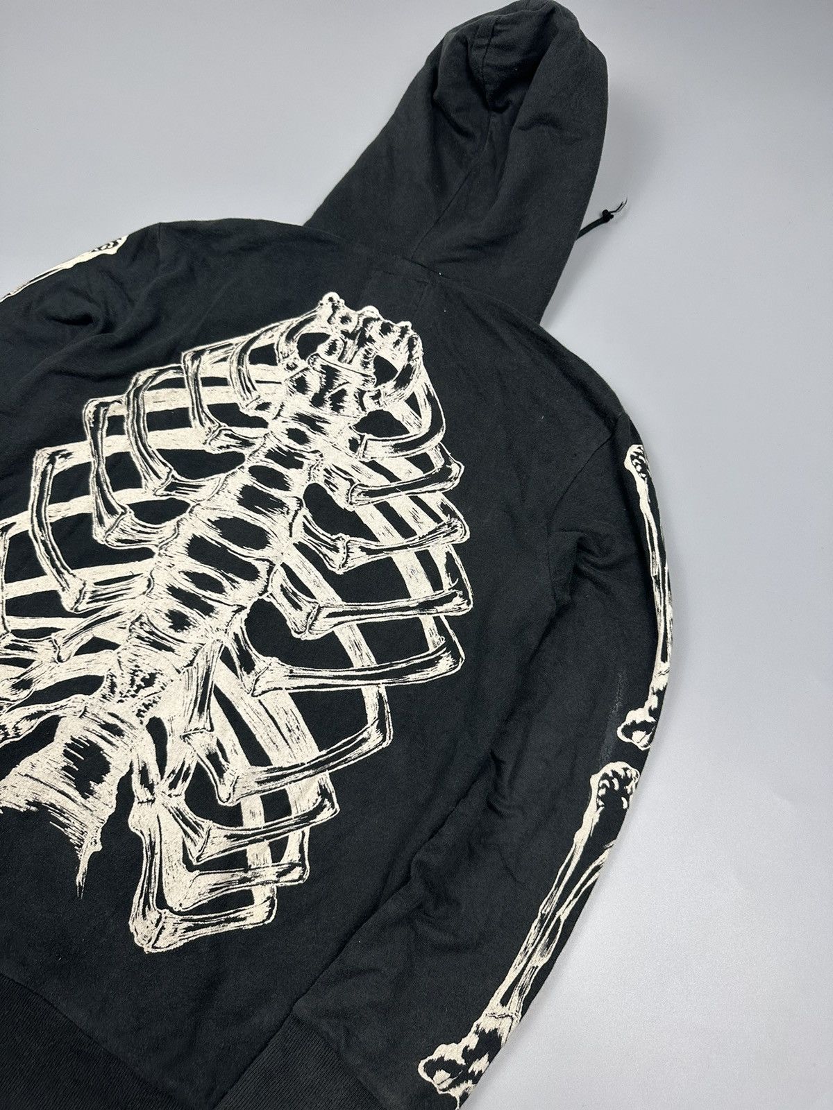 If Six Was Nine × Japanese Brand Japanese Glad News Skeleton Full Zipper Hoodies Size US M / EU 48-50 / 2 - 8 Thumbnail