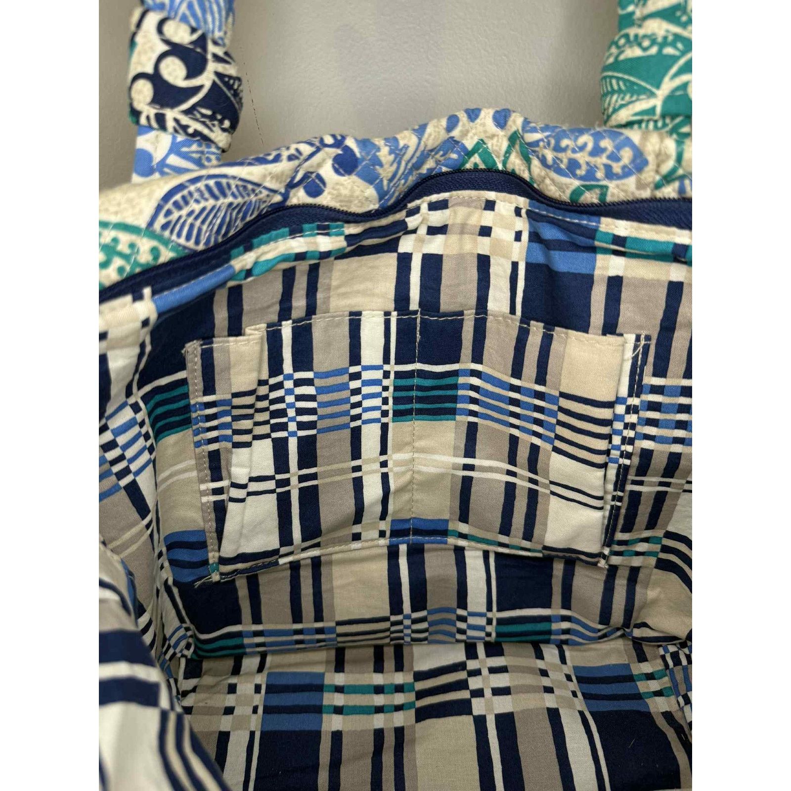 Vera Bradley Vera Bradley Cotton Hadley East West Tote Bag Santiago Size ONE SIZE - 11 Thumbnail