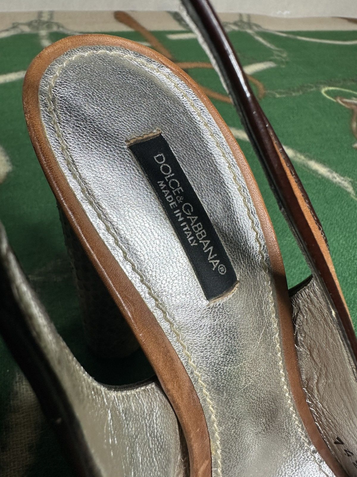 Dolce & Gabbana Dolce & Gabbana Vintage Snakeskin Leather Platform Size 39 Size US 8 / IT 38 - 7 Thumbnail