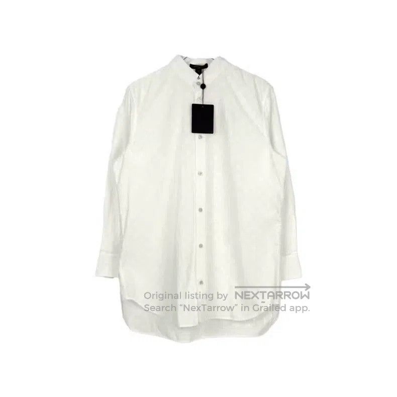 Louis Vuitton Louis Vuitton White dark stripe shirt with full logo shirt Size US XXS / EU 40 - 1 Thumbnail
